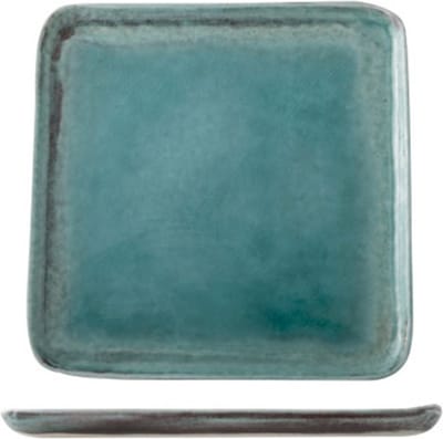 Cosy & Trendy Isabeau Dessertbord 22x22cm - Set van 2 stuks - Blauw