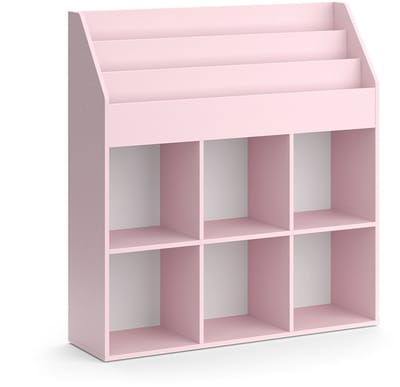 Vicco Luigi Kinderboekenkast – 107.2 x 114.2 cm zonder vouwboxen Roze