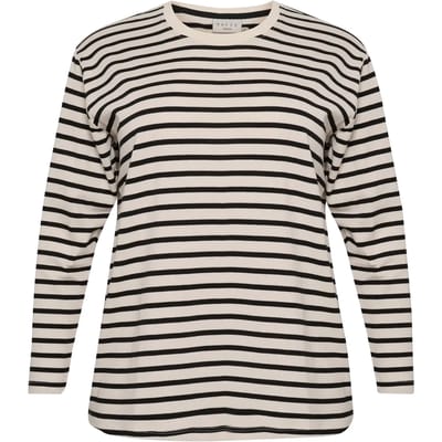 Dames-T-shirt met lange mouwen KAFFE Curve Winni