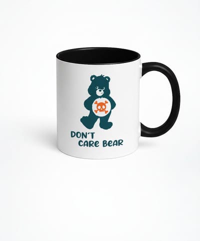 Don't Care Bear Mok - Grappige Anti-Zorg Beer Koffiemok