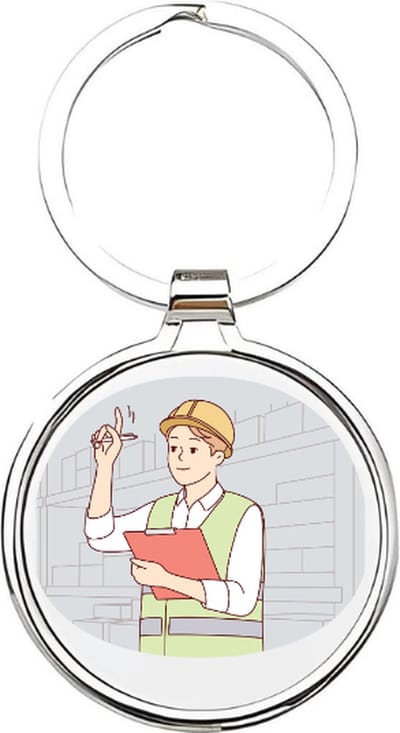 Akyol - magazijnmanager Sleutelhanger - Werk - de beste magazijnmedewerker - magazijn - logistiek - logistiekmedewerker - afdeling supply chain - supply chain - werk - cadeau voor je collega - magazijnmedewerker - manager magazijn - 4 x 7,5 CM