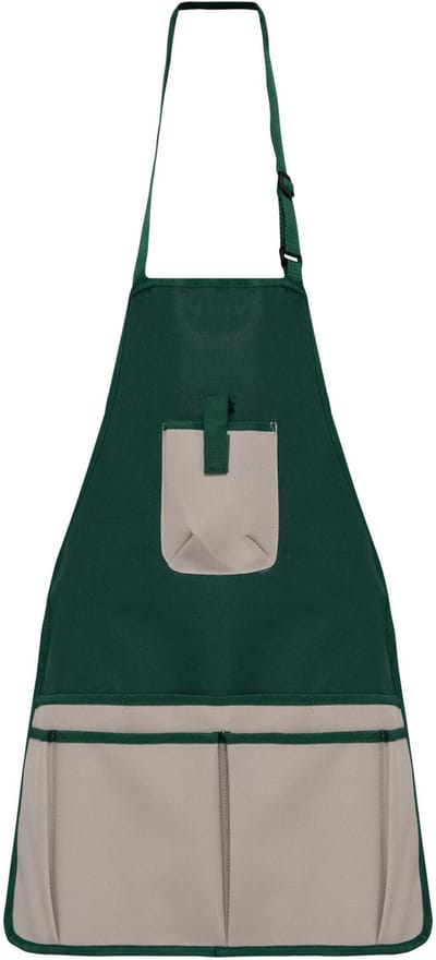 WK. Designed To Work Duurzaam waterdichte uniseks tuinschort WK840 - Bottle Green / Beige - One size