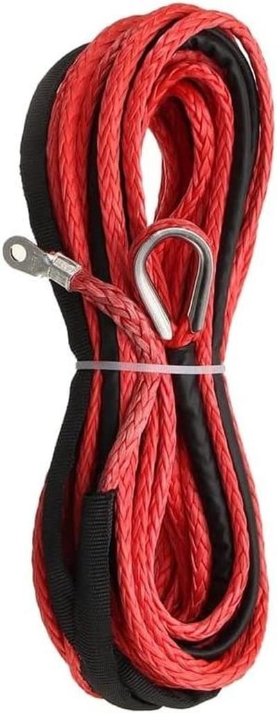 Synthetisch Touw - Trekband Kabel - Voertuig Hulp - Hoge Sterkte Polyester - 55 mm x 15 m - Rood