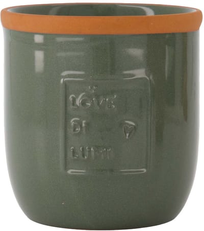 Zusss Geurkaars Terracotta Love Di Lumi Terracotta / Paraffine Dark Green