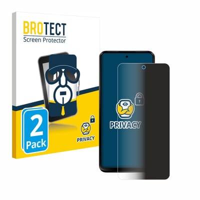 BROTECT - privacy screenprotector voor Motorola Moto G23 - Folie Beschermfolie Blauwlichtfilter 2 Stuks