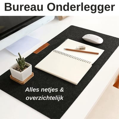 Waledano® Bureau Onderlegger - Bureau accessoires - Vilt - Muismat - Gaming Mat - Bureau Onderlegger Antislip - 60x30cm - Gemakkelijk op te vouwen
