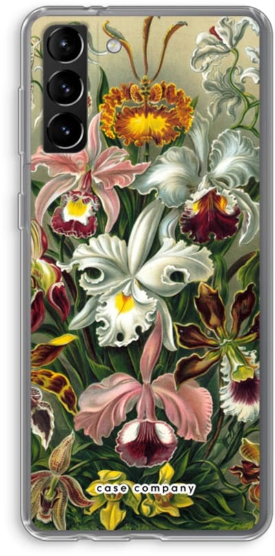 Case Company® - Hoesje geschikt voor Samsung Galaxy S21 Plus hoesje - Haeckel Orchidae - Soft Cover Telefoonhoesje - Bescherming aan alle Kanten en Schermrand
