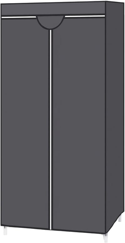 SONGMICS - Kledingkast - 75 x 45 x 160 cm - Ruimtebesparend - Voor Slaapkamer