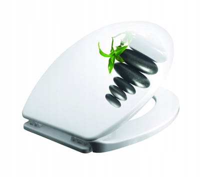 Bisk Iris Serie - Witte WC Bril - Ovaal - Kamyki Ontwerp