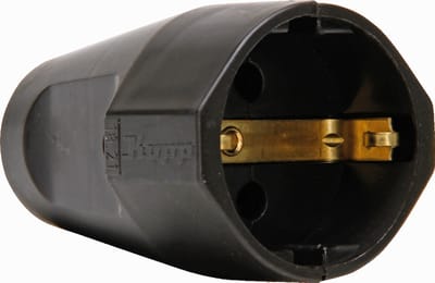 Kopp Haakse Kunststof Contraststekker Bruin 16A 3x1,5mm - 1821.0600.0 [10 stuks]