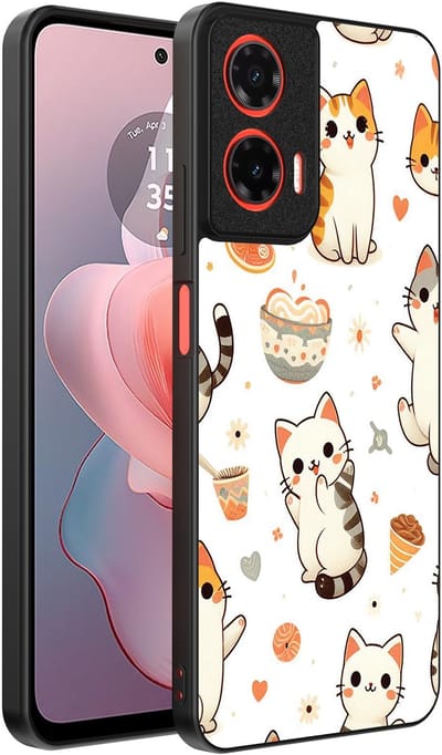 Smartphonica Telefoonhoesje Geschikt voor Motorola Moto G Power 2024 met katten opdruk - TPU backcover case cat design geschikt voor Motorola Moto G Power 2024
