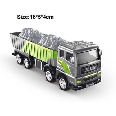 Diecast Graafmachine Tractor Cementwagen Auto Bulldozer Kraan Speelgoedmodel Jongenscadeau Graver Legering+Kunststof Voertuig Educatie gray