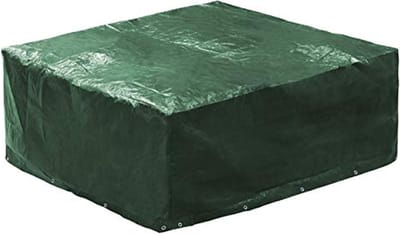 Minuma® hoes voor tuinmeubelen van PE120 gr materiaal | Formaat 200 x 160 x 70 cm met 18 metalen ogen voor optimale bescherming tegen de wind | De beschermhoes is ondoordringbaar voor water, scheurvast, weerbestendig en vuilafstotend, donkergroen