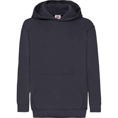 Fruit Of The Loom Kids Unisex Classic 80/20 Hoodie (Deep Navy)