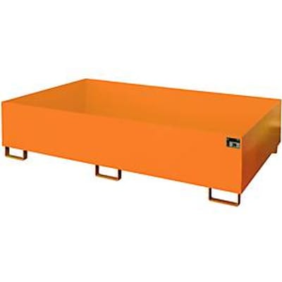 Stellinglekbak type RW/RW 2200-2, zonder rooster, oranje RAL2000
