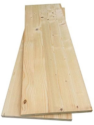 Verlijminghouten Plaat van Sparrenhout 80 x 20 x 1,8 cm - Ideaal voor Planken, Meubelbouw en Knutselen