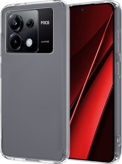 Hoesje - Geschikt voor Xiaomi Poco X6 5G - Sterk & Shockproof - Hoes Cover - Siliconen Case - Transparant