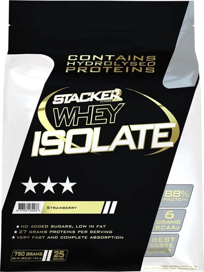 Whey Isolate Stacker - 750 g - Aardbei