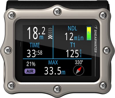 Shearwater Perdix 3 - Duikcomputer - Silver