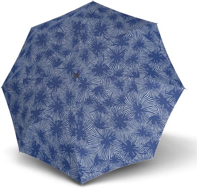 Knirps paraplu T.200 Medium Duomatic Doodle Blue blauw