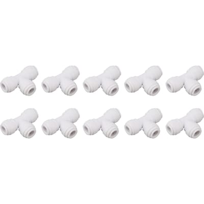 10 STUKS Push to Connect Fittings 8mm 5 16 T-koppeling Snelkoppeling Kunststof Dicht afdichtende buisfittingen Huis Bier