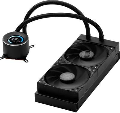 CPU Waterkoeler - 120mm PWM Ventilator - 4.6 Cm Display - Max 2200 RPM - Stille Koeling voor Gaming PC's