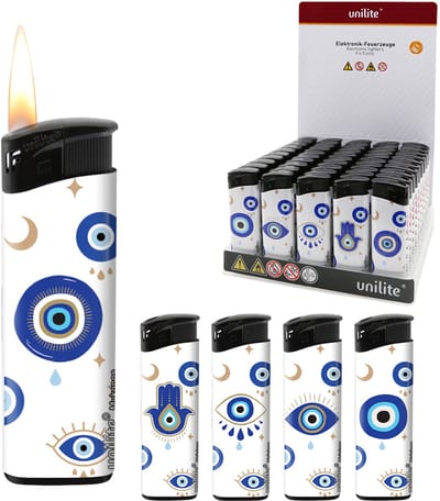 Klik aanstekers 50 stuks in tray navulbaar - Mykonos - Unilite