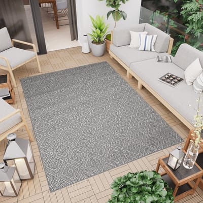 Tapiso Capri Vloerkleed Tuintapijt Binnen Modern Indoor Outdoor Maat- 120x170
