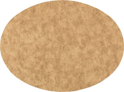 Placemat TROJA - SET/6 - ovaal - kunstleer - 33x45 cm, goud