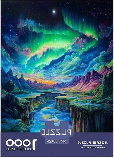 Noorderlicht Puzzels - Legpuzzels Volwassenen Kinderen - Ontspanning en Gezelschap - Premium Hout Materiaal - 1000 Stukjes 38x26cm - Stijl-14
