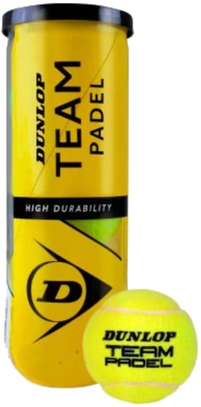Dunlop Team Padel 3-Tin padelballen geel