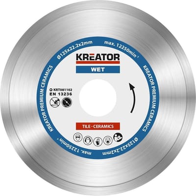 Kreator KRT081102 Diamantschijf D125 Premium nat