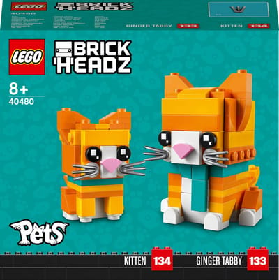 LEGO Iconic Ginger Tabby 40480, Bouwpakket, 8 jaar, Kunststof, 0 stuk(s), 244 g