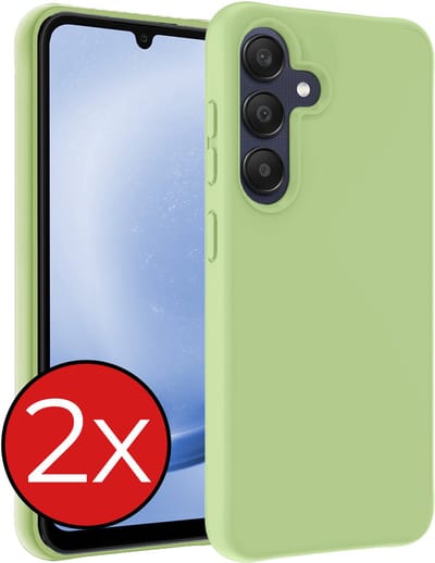 Hoesje - 2 Stuks - Geschikt voor Samsung Galaxy A26 - Sterk & Shockproof - Telefoonhoes - Back Cover - Case Siliconen - Telefoon Hoes - Groen