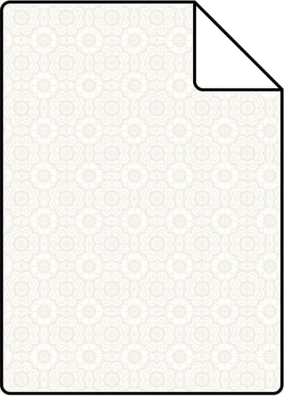 Proefstaal Origin Wallcoverings behang kant-motief zilver - 26,5 x 21 cm - 346816-S