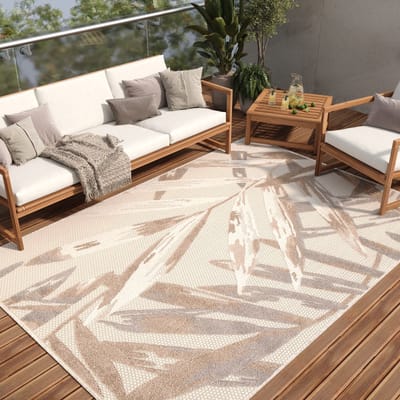 Tapiso Patio Buitenkleed Tuintapijt Outdoor Buiten Vloerkleed Maat- 140x200