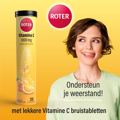 Roter Vitamine C Bruistabletten Sinaasappel Abrikoos - 4 x 2 x 20 stuks - Voordeelverpakking