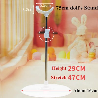 3 Maten om te Kiezen Uitrekbaar Standaard voor 16 14 13 BJD Accessoires Verstelbare Hoogte voor 75cm Pop