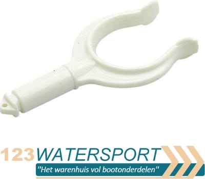 Roeidollen kunststof - Wit - 56mm - Per stuk