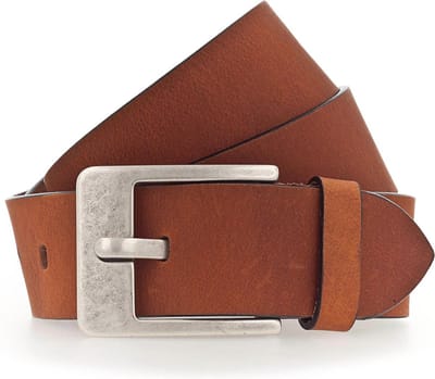 Vanzetti Leren Riem Denim Love 45mm Full Leather Belt W100 Light Brown Lichtbruin
