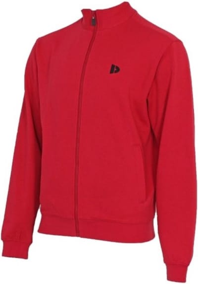 Donnay - Sweatvest zonder capuchon (Bryan) - Sportvest - Heren - Berry Red (040) - maat S
