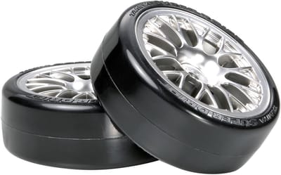 Drift Wielen - Wielen Set - RC Auto - Chroom Afwerking - 24 mm
