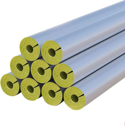 Geïsoleerde Pijpleiding - Buisisolatie Sleeve - Leiding Isoleren - Zelfklevend Aluminiumfolie - 43mm x 30mm x 100cm - Grijs