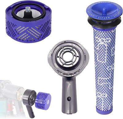 JGS Premium - Motor achterafdekking en filterkit accessoires met HEPA achter-motorfilter en voorfilter - reservefilterkit voor stofzuigers - Dyson V6 DC58 DC59 DC63 DC74.
