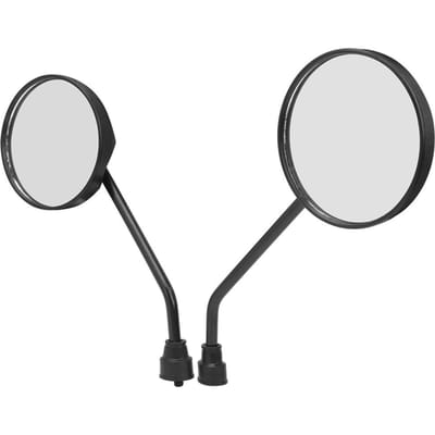 2 Stuks Veiligheid Achteruitkijkspiegel Kunststof Frame voor Elektrisch Voertuig Motorfiets Eenvoudig te Installeren white