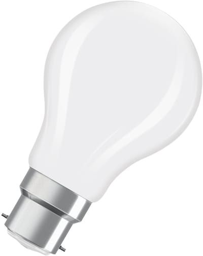 OSRAM LED-lamp Superstar bolvorm A60 filament dimbaar, 2700 K warm wit, 5,9 W, B22d, mat, 806 lm, voor plafond- en staande lampen, 15.000 uur