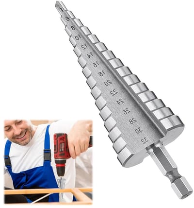 Stalen trapboor met titanium coating, 4 mm - 32 mm, voor metaal, hout, kunststof en precisieboren