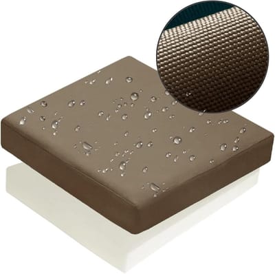 Tuinbank Kussen - Buiten Zitkussen - Comfortabel Zitten - Waterafstotende Oxford Stof - 50x50x10cm - Taupe