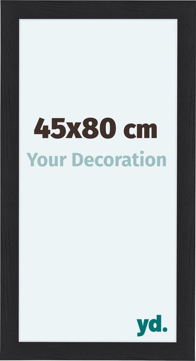 Your Decoration - Fotolijst 45x80 cm - MDF - Zwart Houtnerf - Como