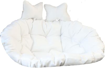 Dubbele Ei Hangmat - Luxe Kussen - Buiten Ontspannen - Waterbestendige Stof - 150x110cm - Grijs
